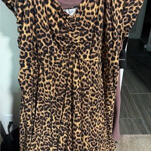 Torrid Leopard Print Jersey Top